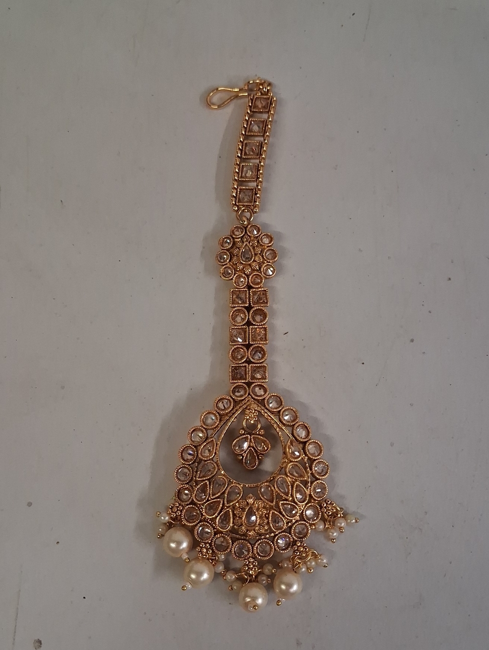 NWT Traditional Indian Maang Tikka Gold
